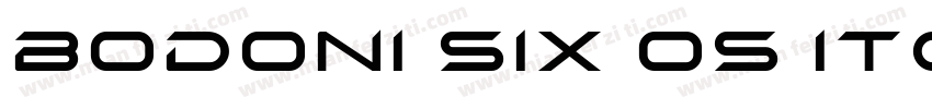 Bodoni Six OS ITC TT BoldIta字体转换